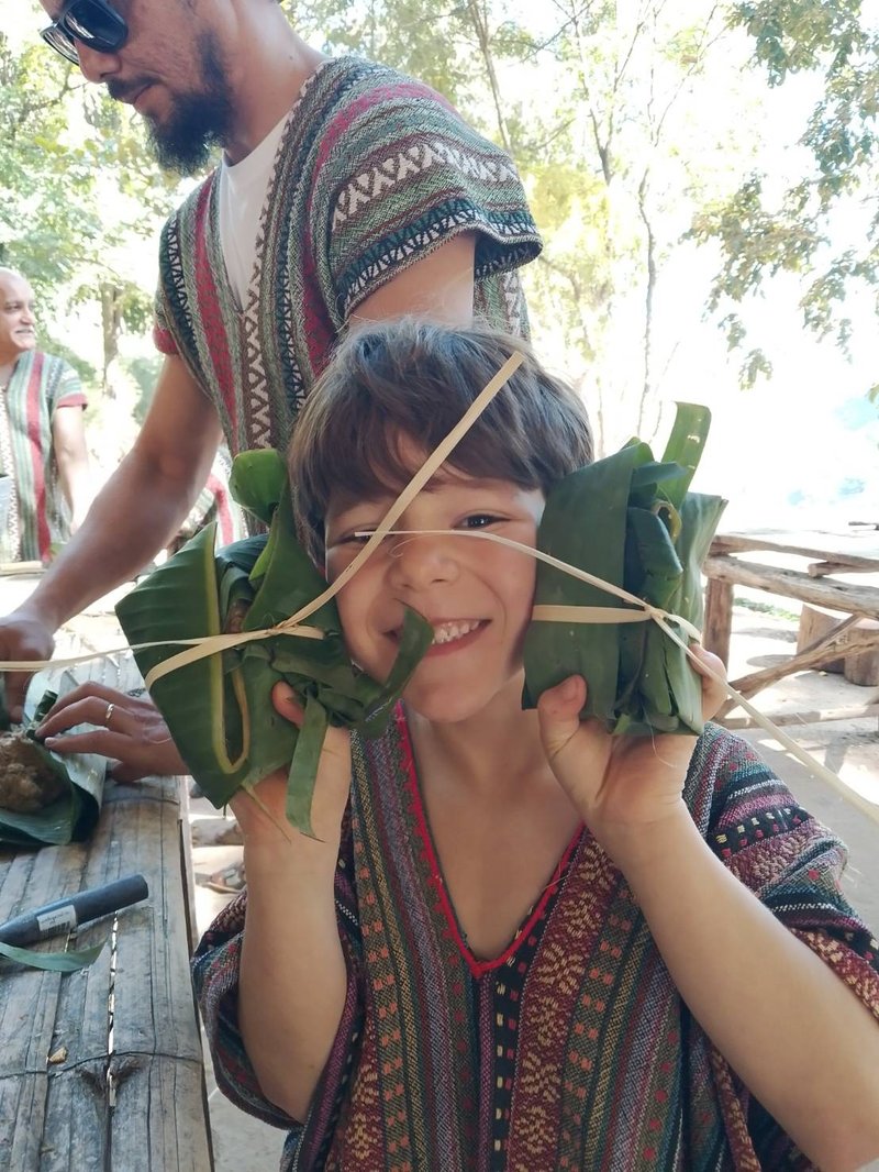 Close encounter with elephants